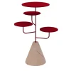 Condiviso 4-Tier Ruby Red/Pink Portogallo Serving Stand