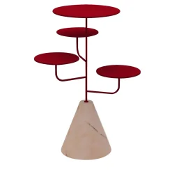 Condiviso 4-Tier Ruby Red/Pink Portogallo Serving Stand