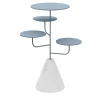 Condiviso 4-Tier Sage Green/White Carrara Serving Stand