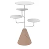 Condiviso 4-Tier White/Pink Portogallo Serving Stand