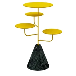 Condiviso 4-Tier Yellow/Green Guatemala Serving Stand