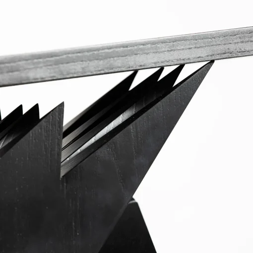 Conforme Al Plastico Black Lacquered Oak Sideboard