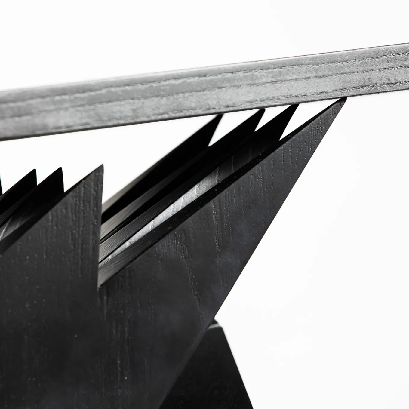 Conforme Al Plastico Black Lacquered Oak Sideboard