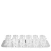 Conio Set of 12 Liquor Glasses with Tray