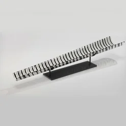 Cono Moods Conical Sculpture in Black and White