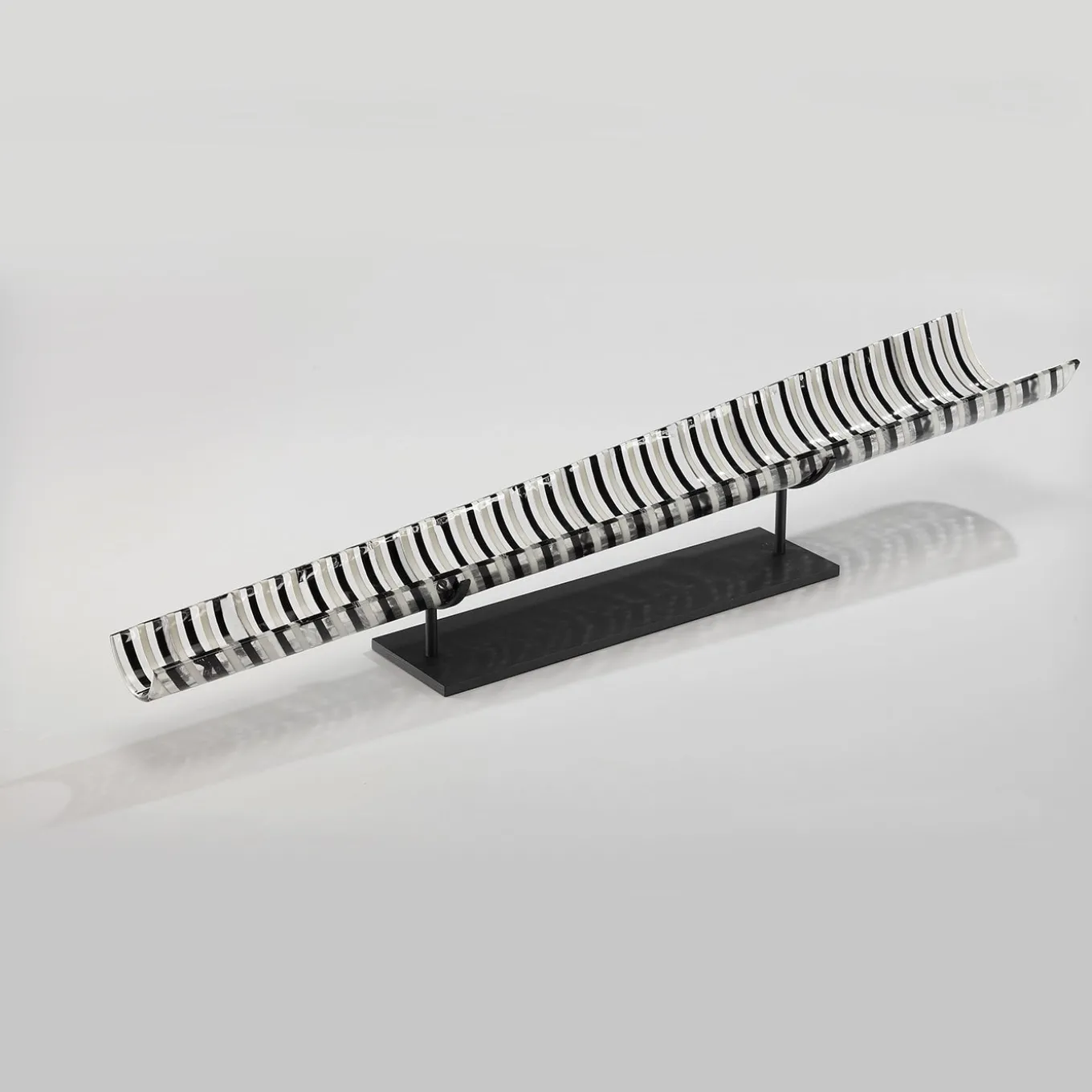 Cono Moods Conical Sculpture in Black and White