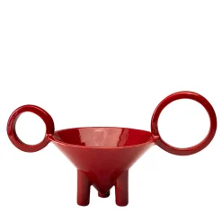 Cono Red Ceramic Centerpiece