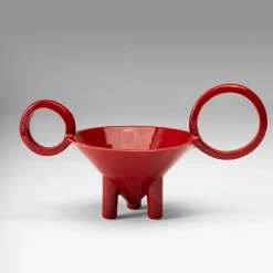 Cono Red Ceramic Centerpiece