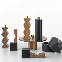 Constantin Oak Candle Holder by Agustina Bottoni