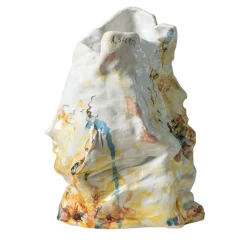 Contemporaneamente Polychrome Ceramic Sculpture Vase