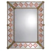 Conterie Pink Squares Murano Glass Mirror