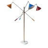 Contrappeso 3-Arm Brass RGB Floor Lamp