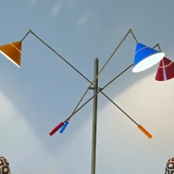 Contrappeso 3-Arm Brass RGB Floor Lamp