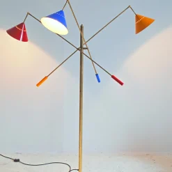Contrappeso 3-Arm Brass RGB Floor Lamp