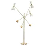 Contrappeso Terra Brass Three-Arm Floor Lamp