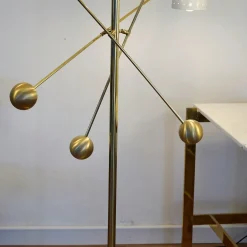 Contrappeso Terra Brass Three-Arm Floor Lamp