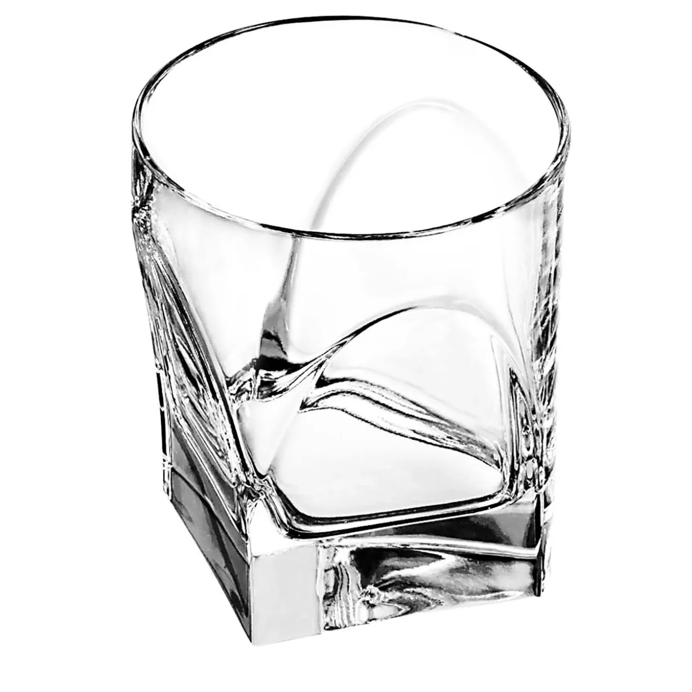 Conversazione Set of 4 Double Old Fashion Glasses by Enzo Mari