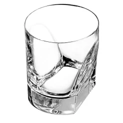 Conversazione Set of 4 Double Old Fashion Glasses by Enzo Mari