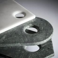 Convivio Mixed Sliced Trived in Green Guatemala Marble