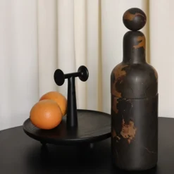 Cooler E Bottle in Black & Gold Marble
