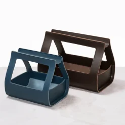 Copenhagen Large Brown Storage Basket by Gio Tirotto