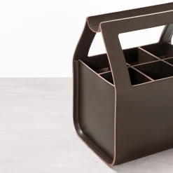 Copenhagen Tall Large Brown Storage Basket by Gio Tirotto