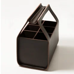 Copenhagen Tall Large Brown Storage Basket by Gio Tirotto