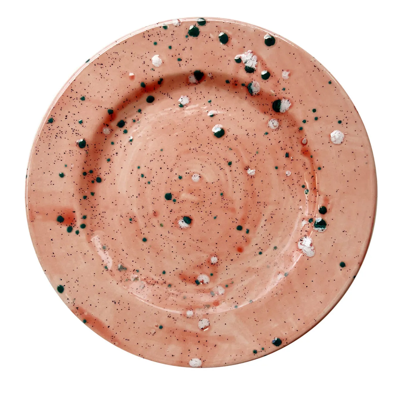 Coral Mottled Dinner Plate