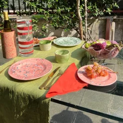 Coral Mottled Dinner Plate
