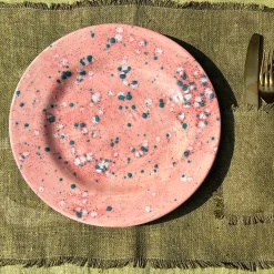 Coral Mottled Dinner Plate