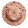 Coral Mottled Soup Plate