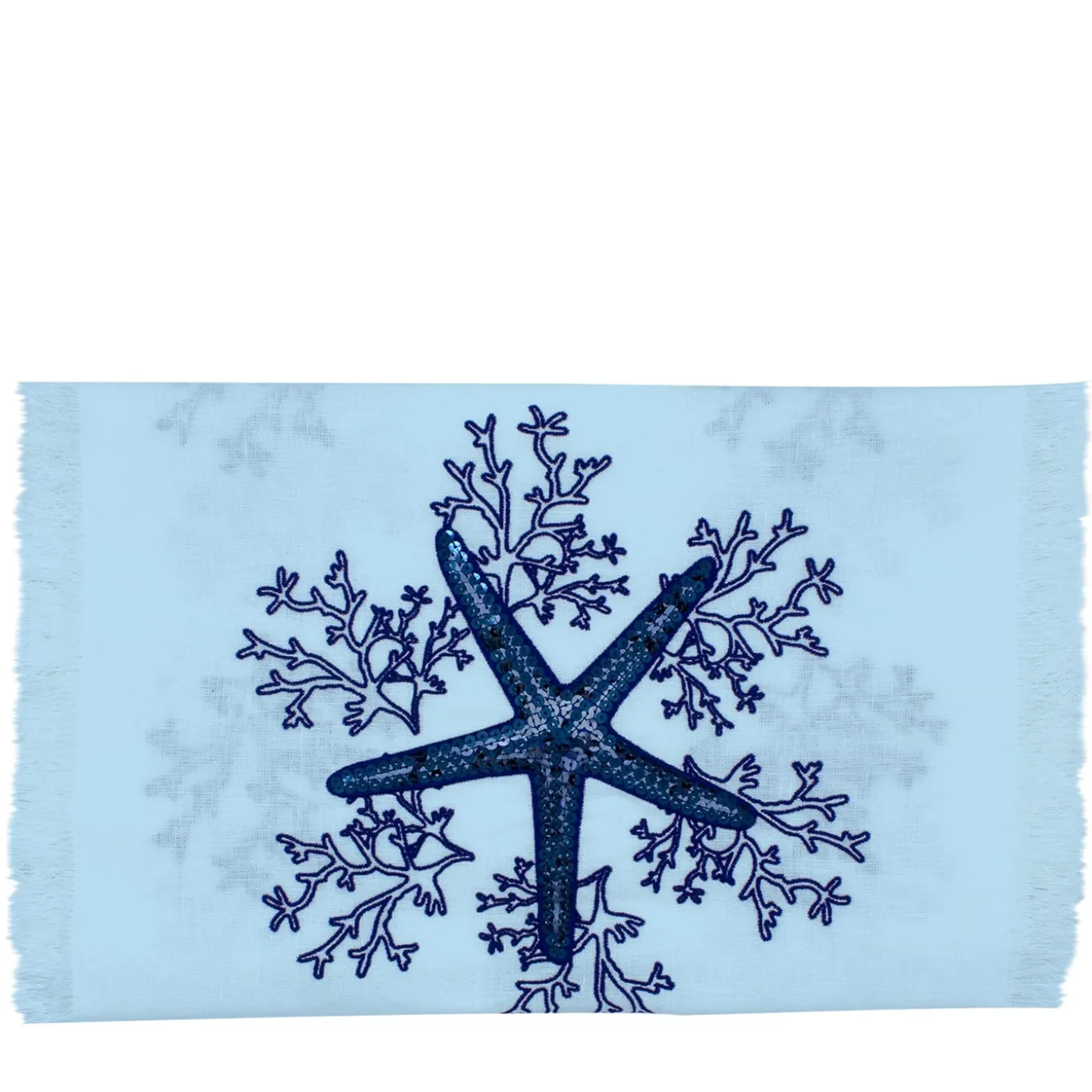 Corallo Blu Fringed Azure Runner