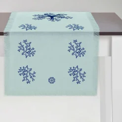 Corallo Blu Fringed Turquoise Runner