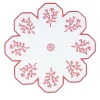 Corallo Rosa Set of 2 Flower-Shaped White Service Placemats