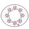 Corallo Rosso Set of 2 Oval Embroidered Table Mats