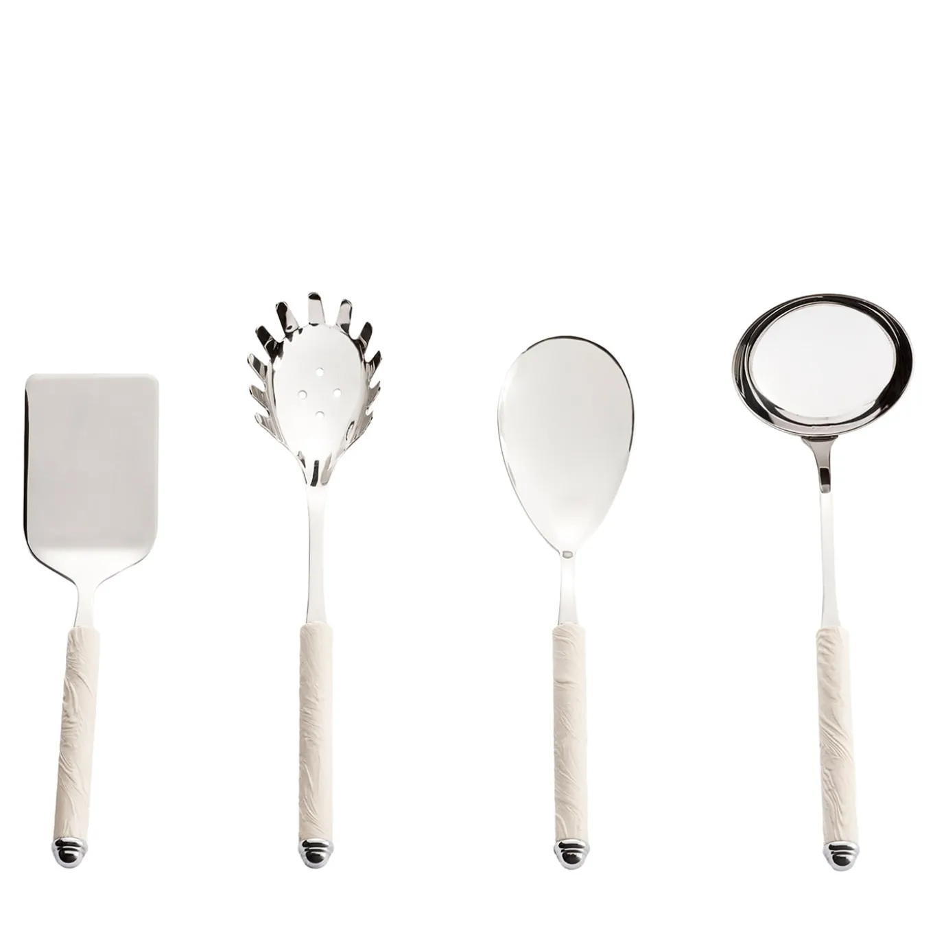 Corallo White Set of Kitchen Utensils