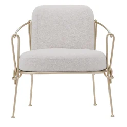 Corda Champagne Iron Outdoor Armchair by Zanellato&Bortotto