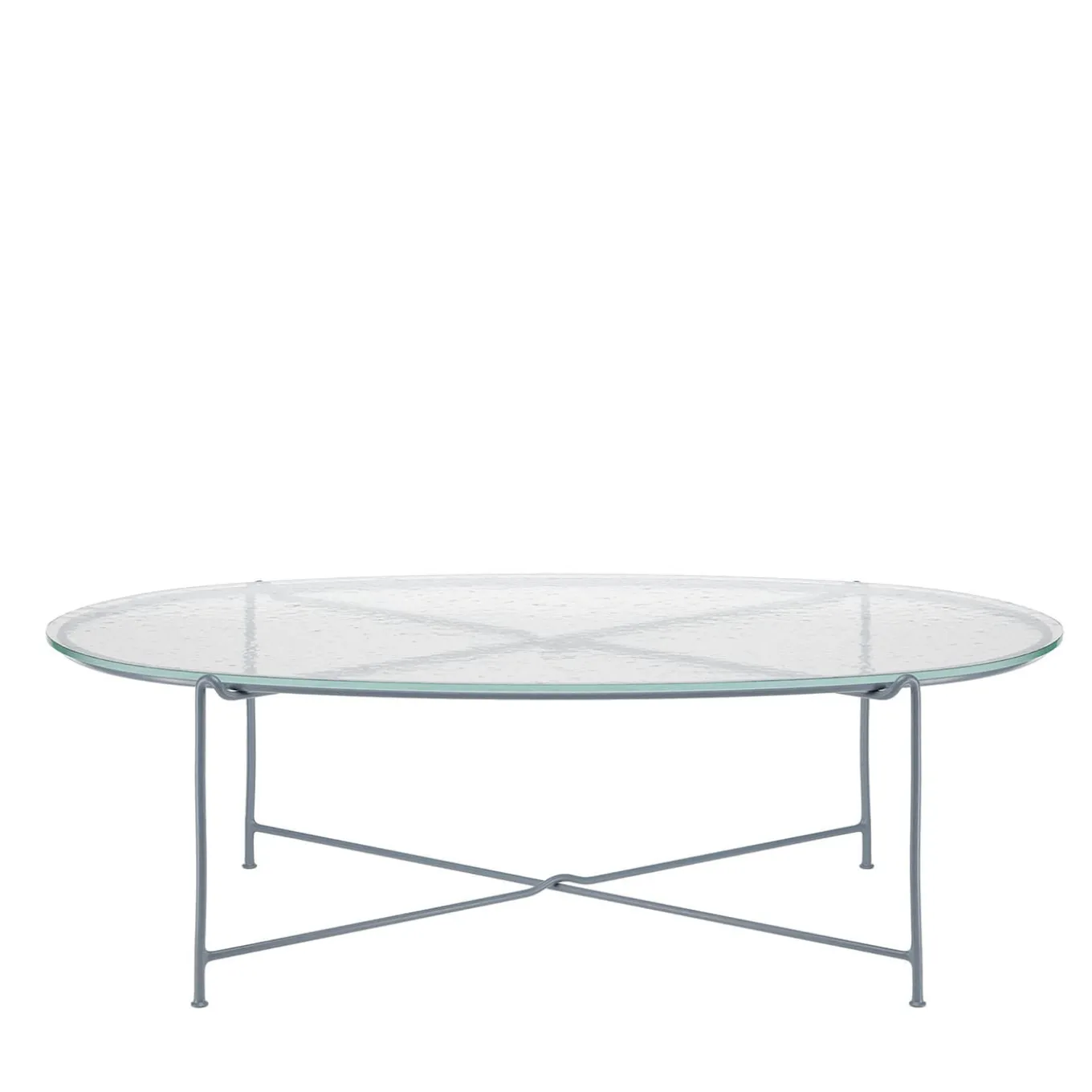 Corda Plumbeo Oval Glass Top Outdoor Dining Table by Zanellato&Bortotto