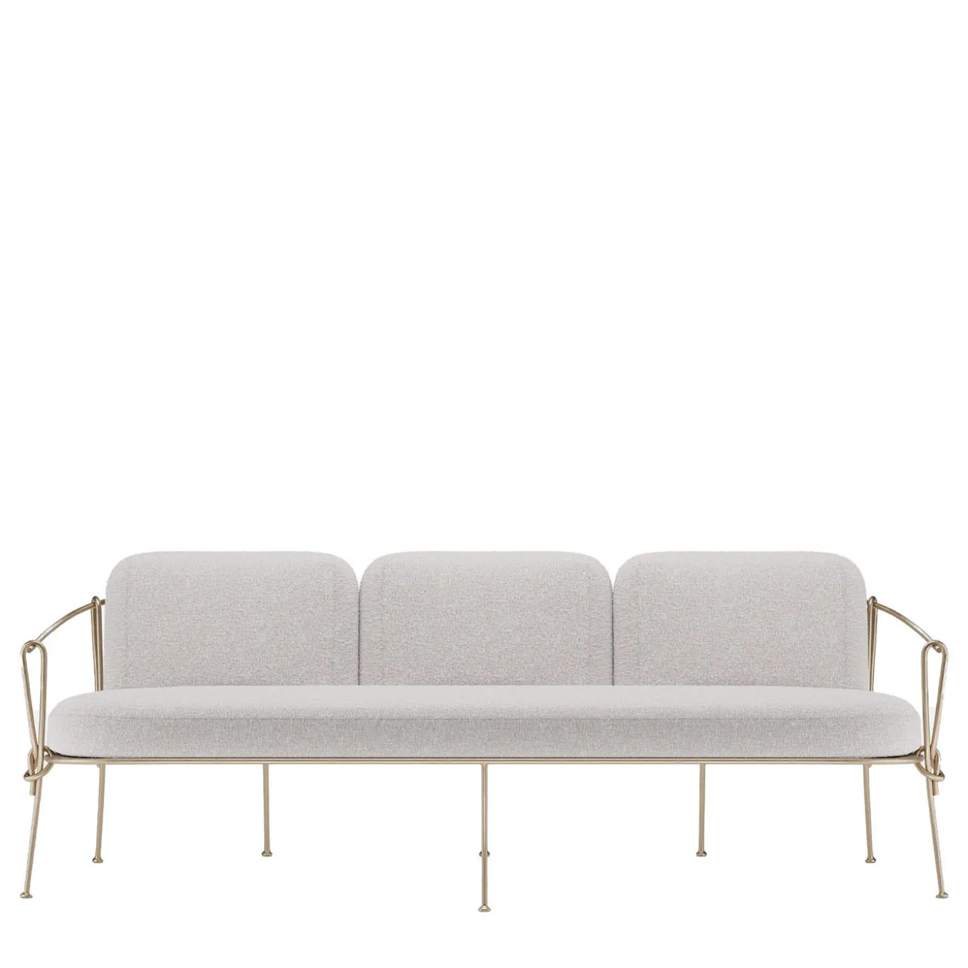 Corda 3-Seater Champagne Outdoor Sofa by Zanellato&Bortotto