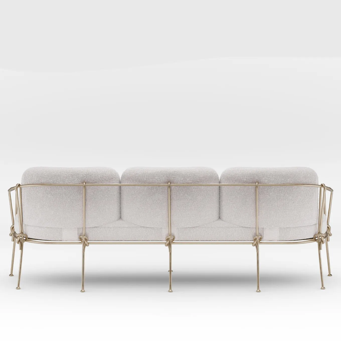 Corda 3-Seater Champagne Outdoor Sofa by Zanellato&Bortotto