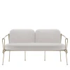 Corda Two-Seat Champagne Iron Outdoor Sofa by Zanellato&Bortotto