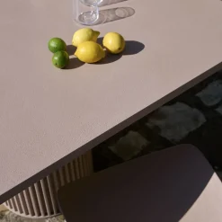 Corkcrete Taupe Aluminum Bistro Table