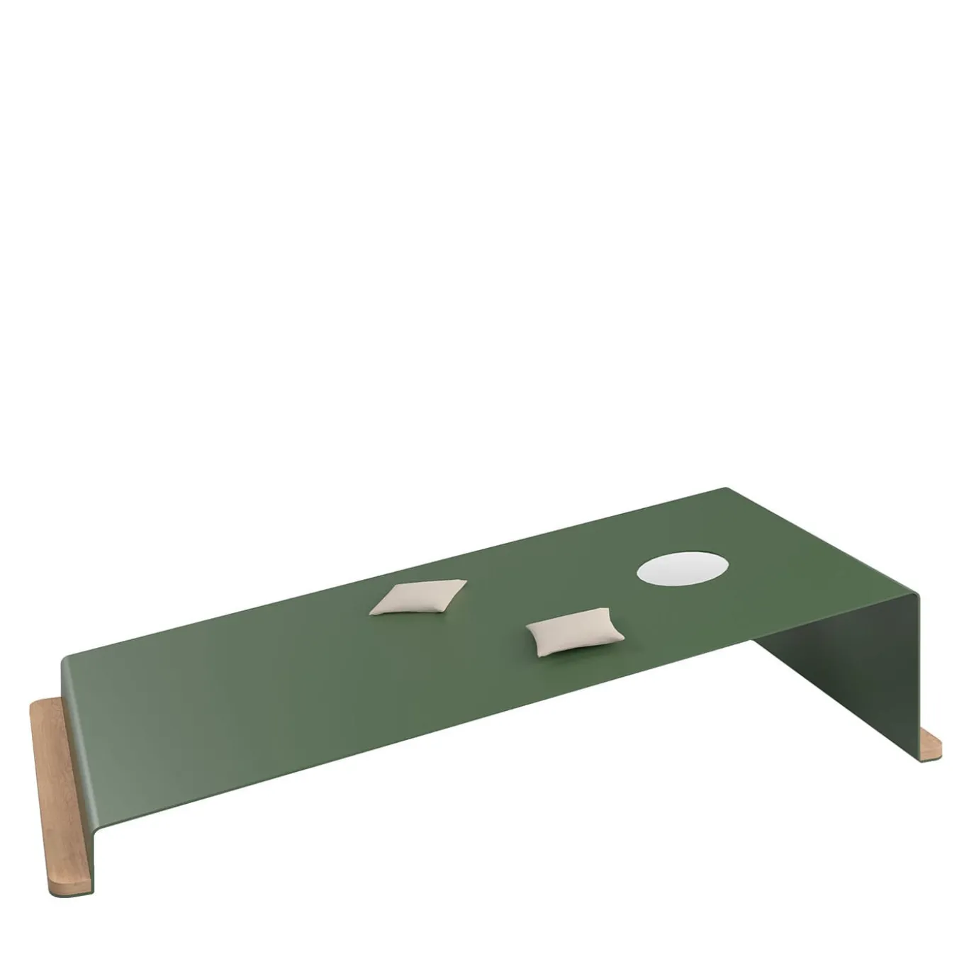 Cornelius Metal Green Cornhole Outdoor Game Table