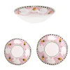 Cortile 18-Piece Pink Plate Setting