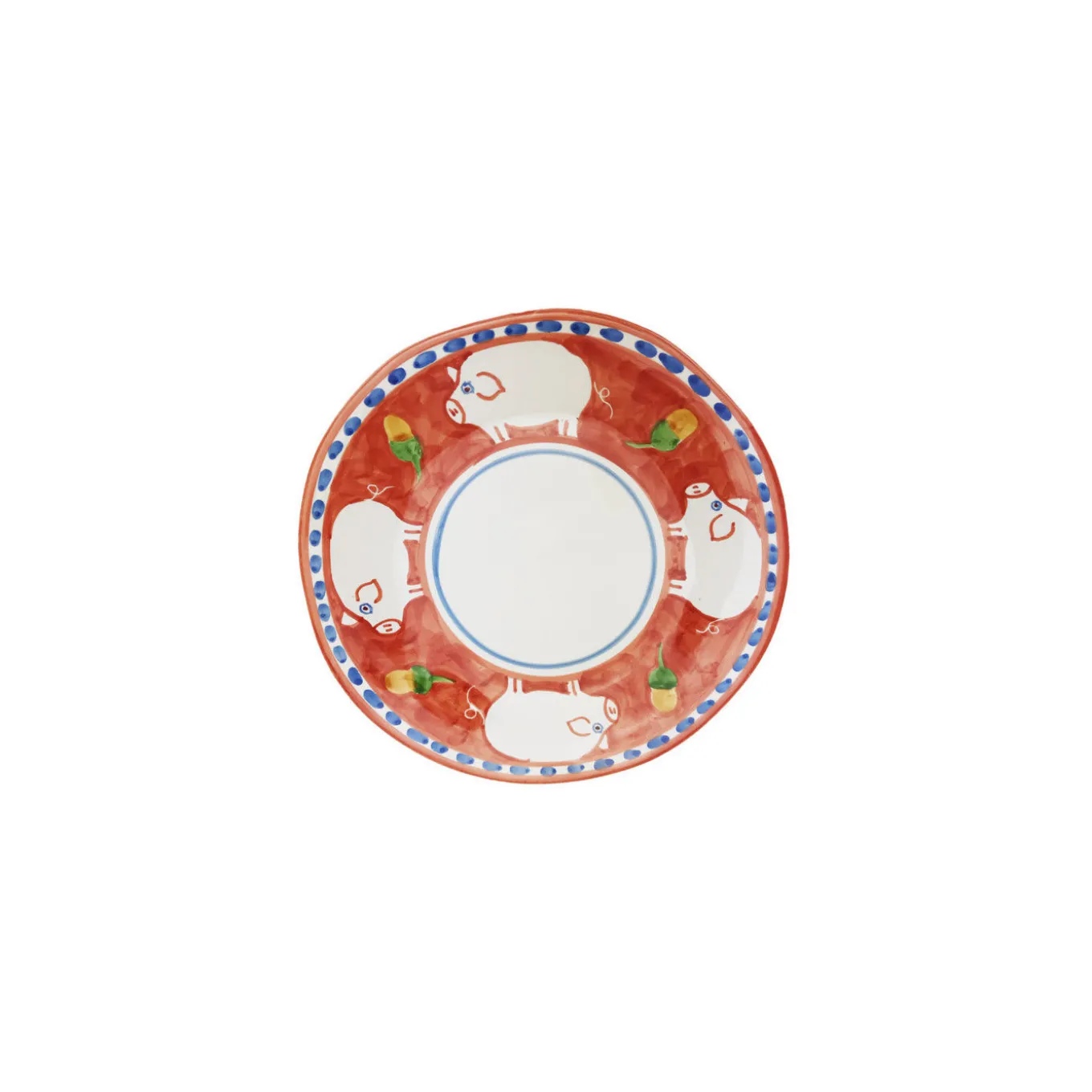 Cortile 18-Piece Red Plate Setting