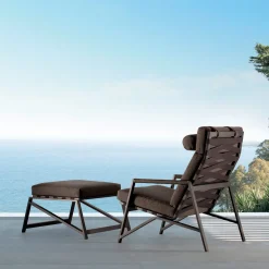 Cottage Gray Lounge Armchair