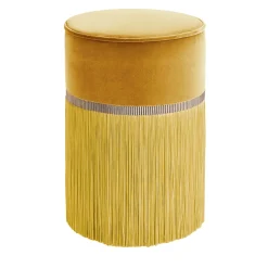 Couture Yellow Pouf