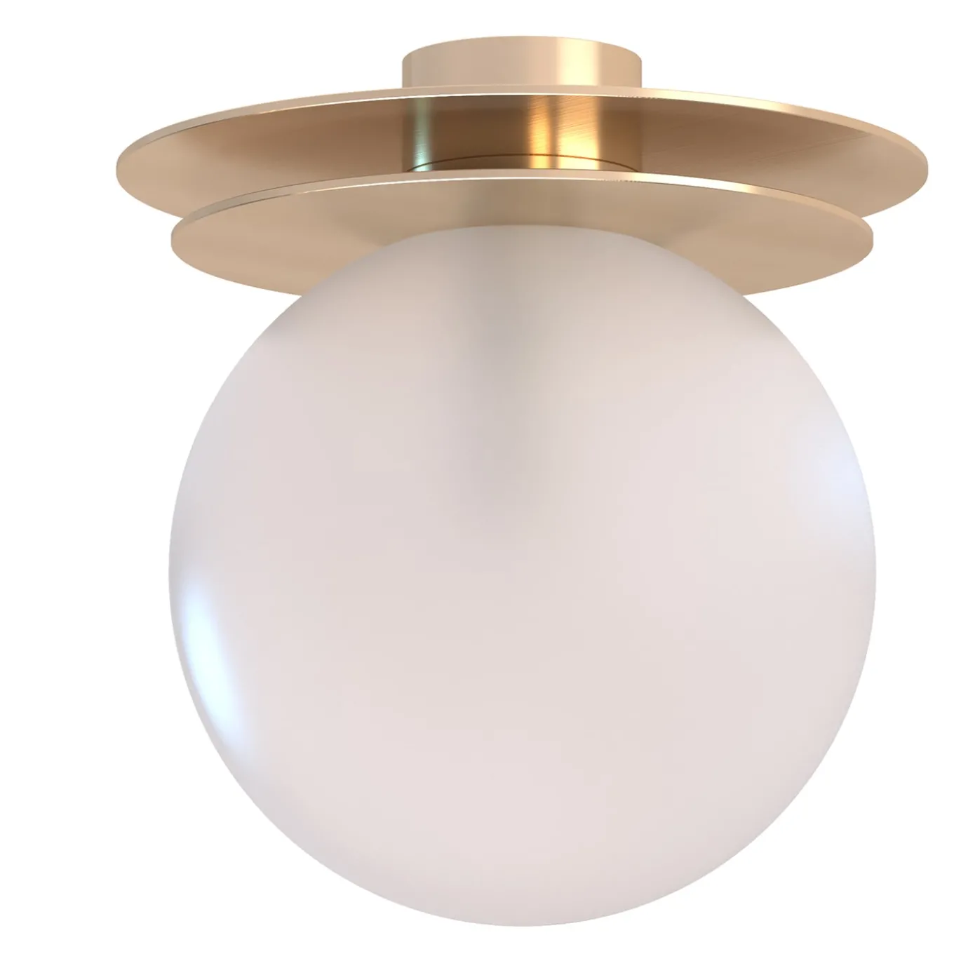 Crapa Gold Brass And Glass Small Ceiling Lamp