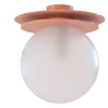 Crapa Red Brass And Glass Small Ceiling Lamp