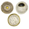 Crateri Set of 3 Yellow, Brown, and Ochre Bowls